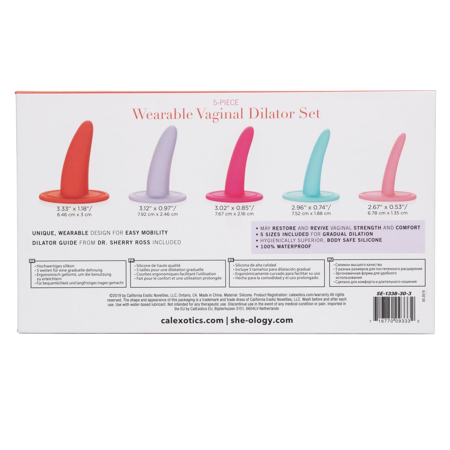 she-ology™ 5-piece Wearable Vaginal Dilator Set