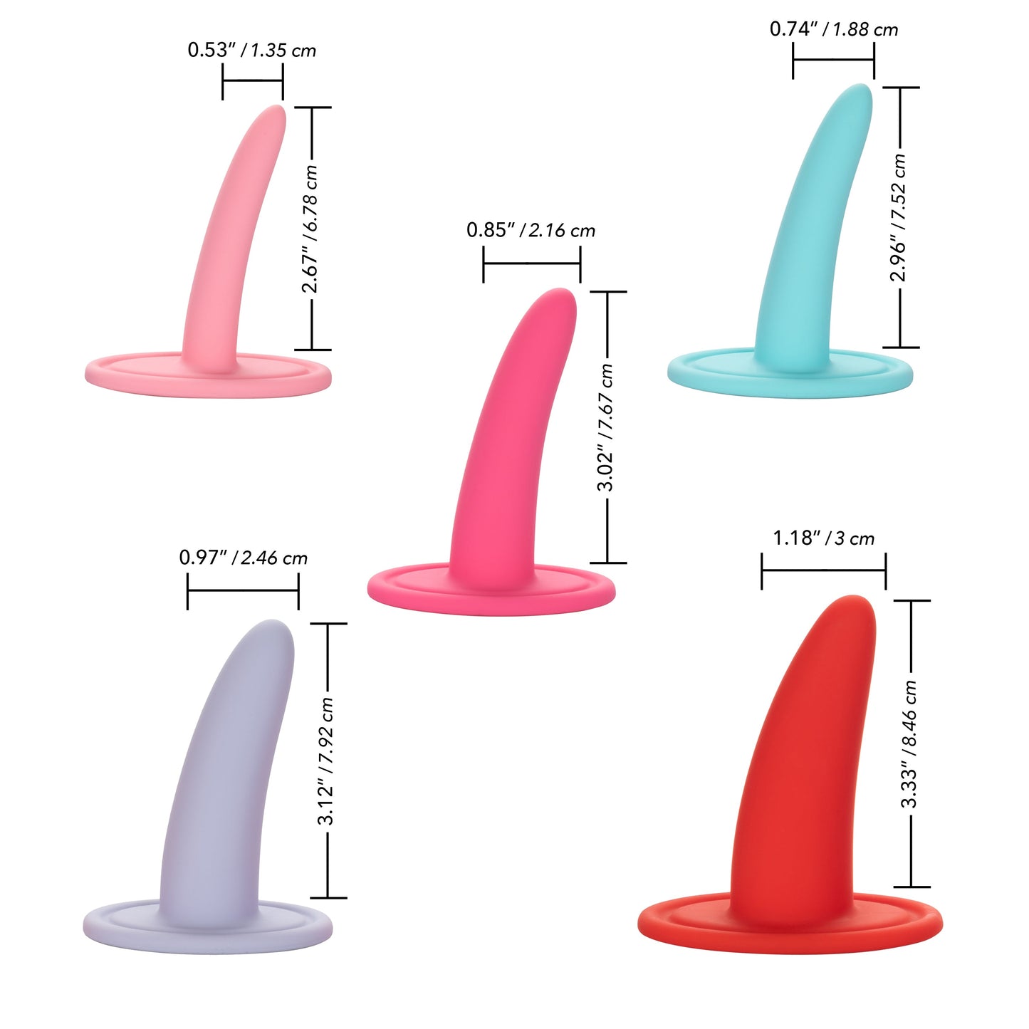 she-ology™ 5-piece Wearable Vaginal Dilator Set