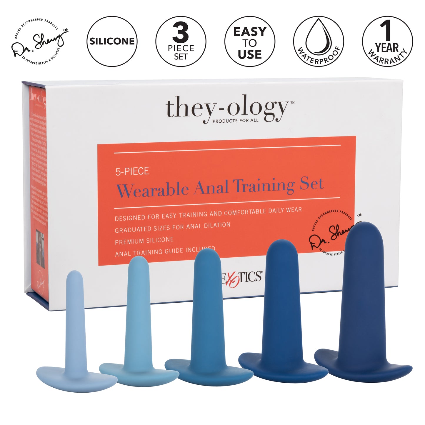 They-ology™ 5 piece Wearable Anal Trainer